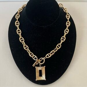 Jane Marie Gold Tone Chunky Chain Necklace